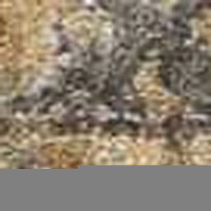 5' X 7' Brown And Gray Wool Medallion Area Rug