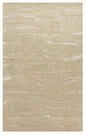 3' X 5' Beige And Ivory Abstract Hand Tufted Area Rug
