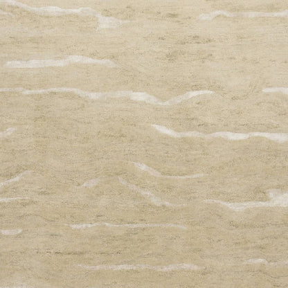 3' X 5' Beige And Ivory Abstract Hand Tufted Area Rug