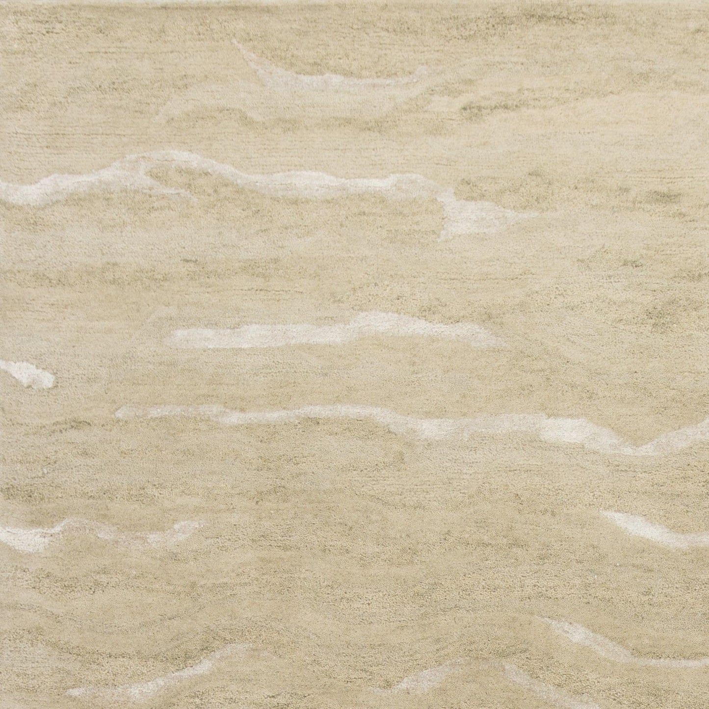 3' X 5' Beige And Ivory Abstract Hand Tufted Area Rug