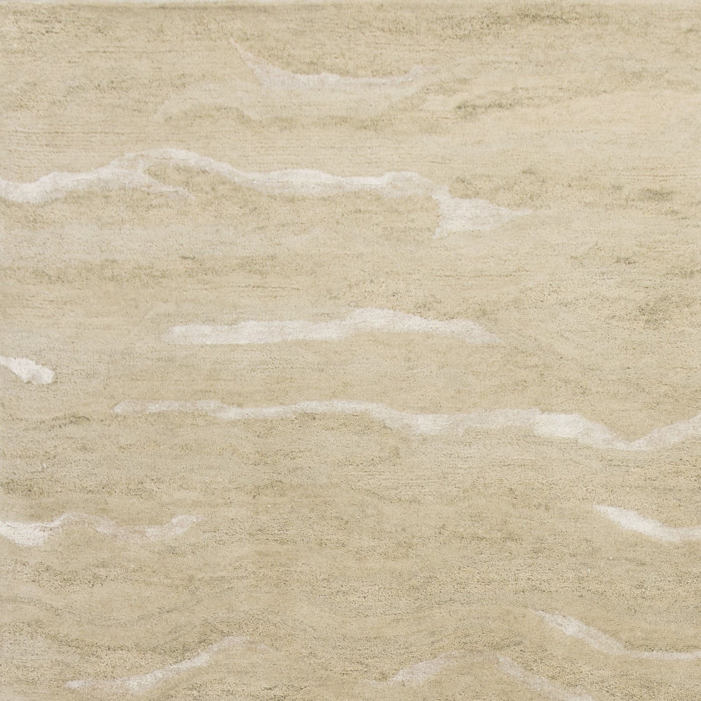 3' X 5' Beige And Ivory Abstract Hand Tufted Area Rug