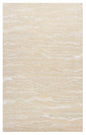 9' X 12' Beige And Ivory Abstract Hand Tufted Area Rug