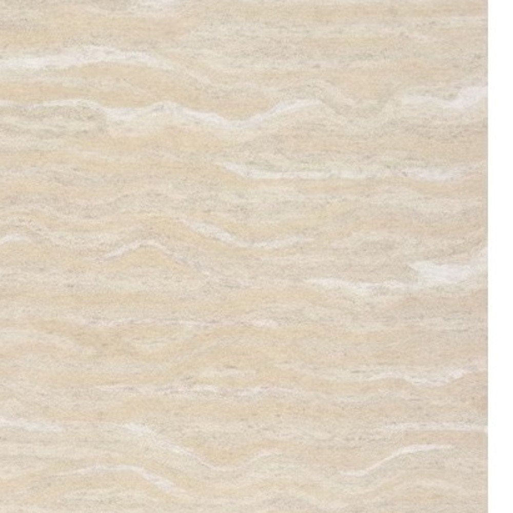 5' X 7' Beige And Ivory Abstract Hand Tufted Area Rug