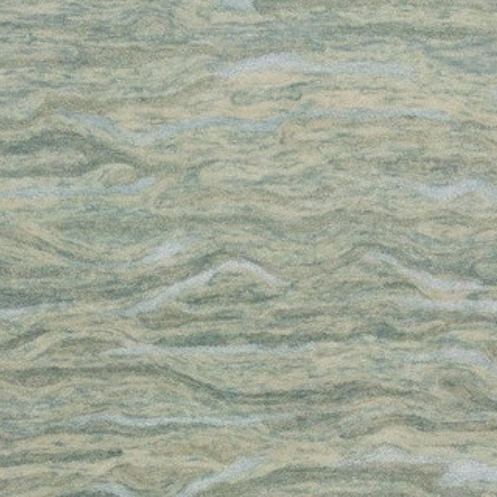 8' X 10' Blue Green And Beige Abstract Hand Tufted Area Rug