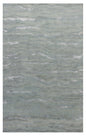 5' X 7' Slate Gray And Ivory Abstract Hand Tufted Area Rug