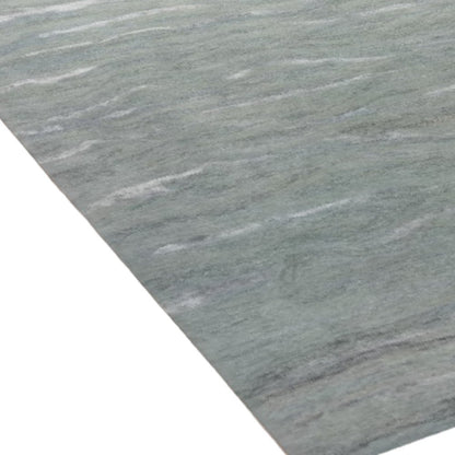 9' X 12' Slate Gray And Ivory Wool Abstract Hand Tufted Area Rug
