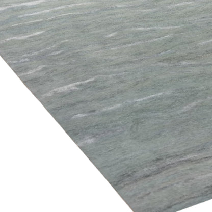 9' X 12' Slate Gray And Ivory Wool Abstract Hand Tufted Area Rug