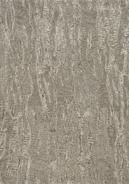 8' X 10' Sand And Gray Abstract Hand Tufted Area Rug