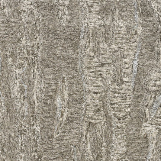 3' X 5' Sand And Gray Abstract Hand Tufted Area Rug