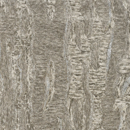 8' X 10' Sand And Gray Abstract Hand Tufted Area Rug