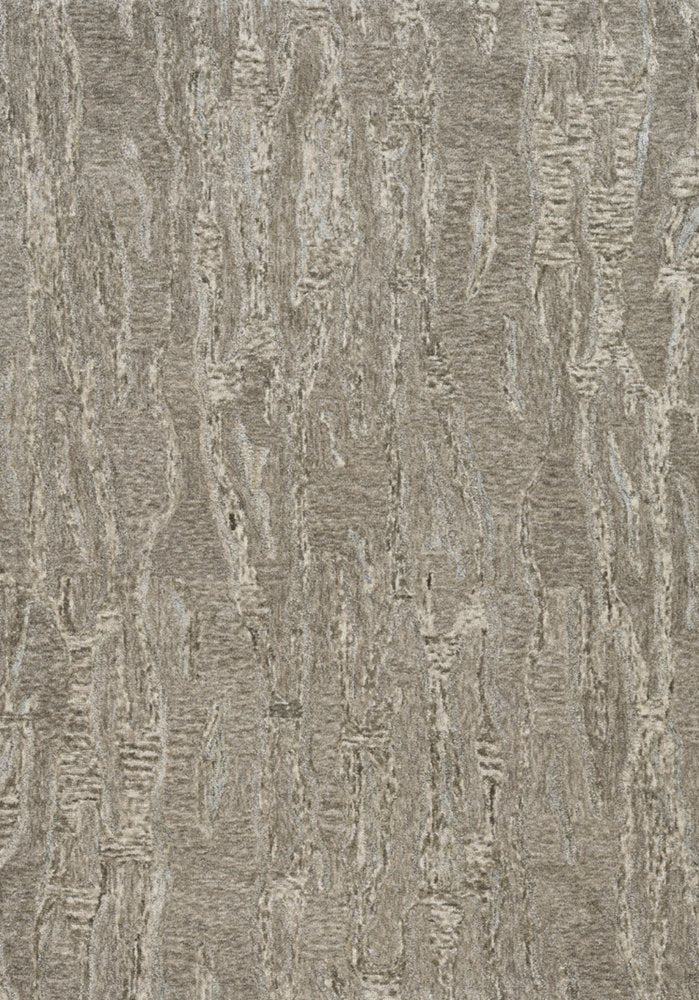8' X 10' Sand And Gray Abstract Hand Tufted Area Rug