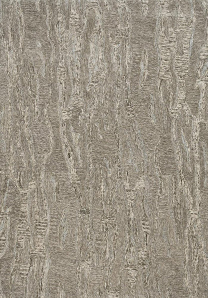 5' X 7' Sand And Gray Abstract Hand Tufted Area Rug