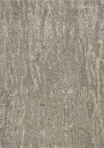 3' X 5' Sand And Gray Abstract Hand Tufted Area Rug