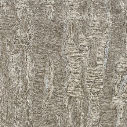 5' X 7' Sand And Gray Abstract Hand Tufted Area Rug