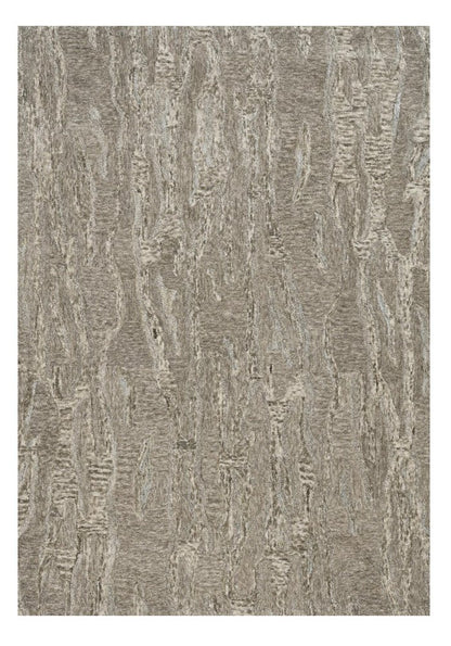 8' X 10' Sand And Gray Abstract Hand Tufted Area Rug