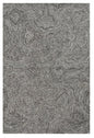 5' X 7' Gray And Dark Gray Abstract Hand Tufted Area Rug