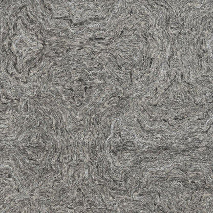 5' X 7' Gray And Dark Gray Abstract Hand Tufted Area Rug