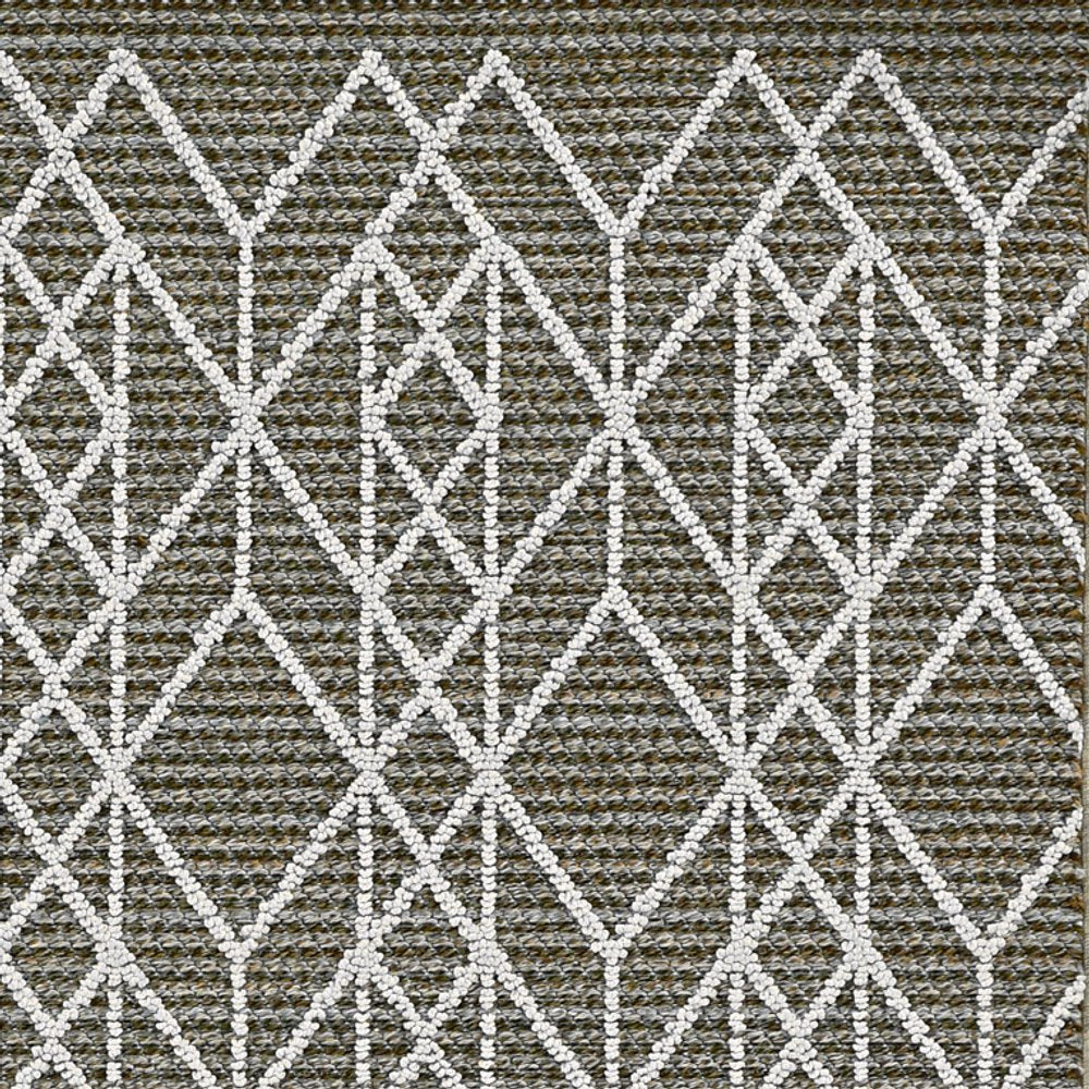 8' X 10' Gray Geometric Indoor Outdoor Area Rug