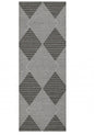 8' Gray Geometric Indoor Outdoor Area Rug