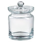 6" Clear Mouth Blown Crystal Biscuit Jar