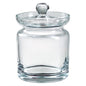 6" Clear Mouth Blown Crystal Biscuit Jar