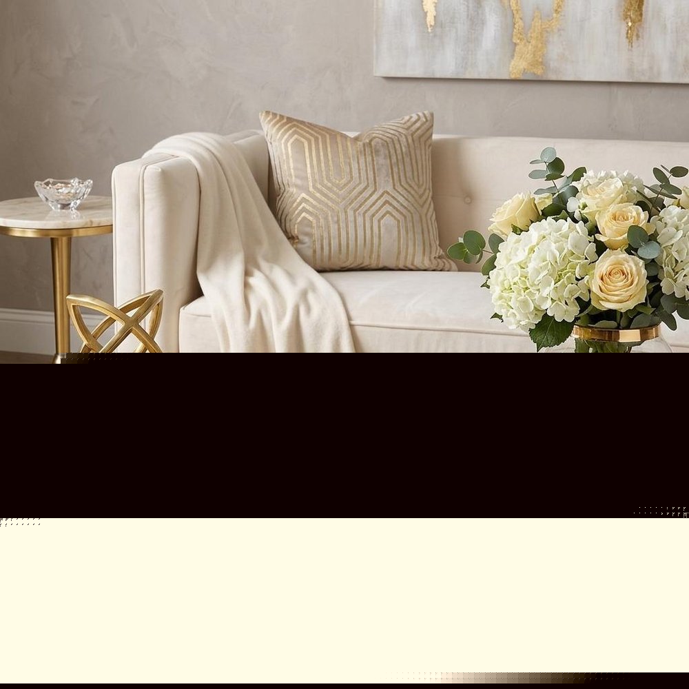 20" Clear And Gold Seeded Glass Serving Tray With Handles