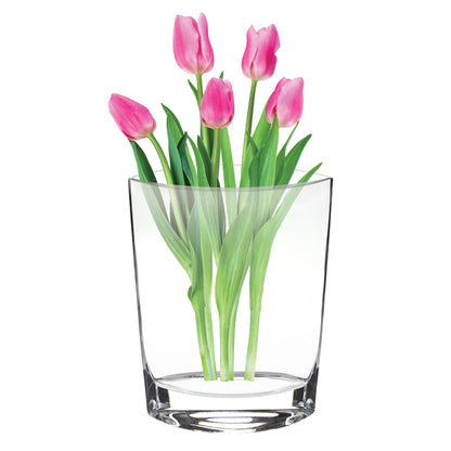 11" Clear Bud Lead Free Crystal Table Vase