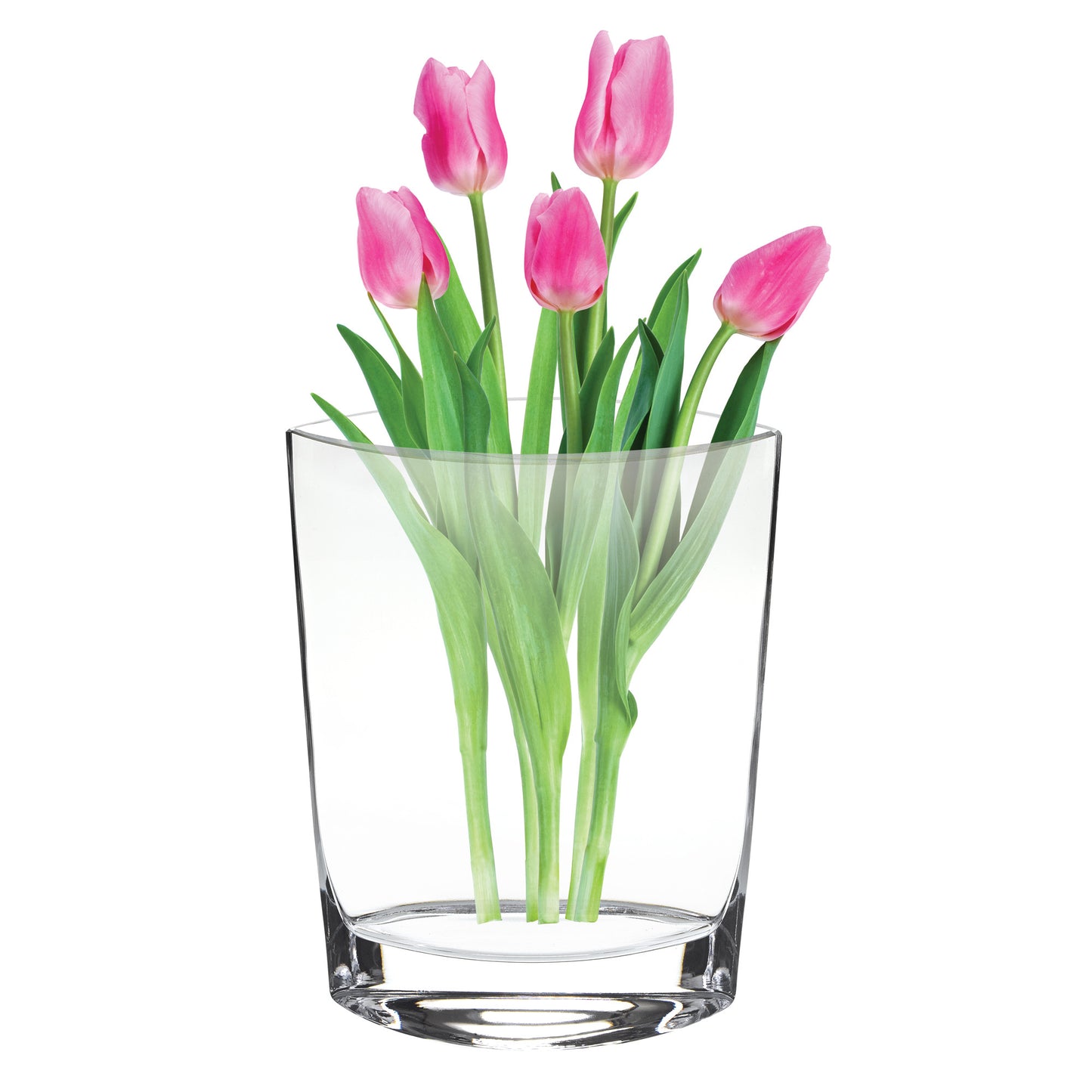 11" Clear Bud Lead Free Crystal Table Vase