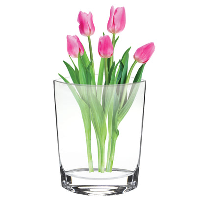 11" Clear Bud Lead Free Crystal Table Vase