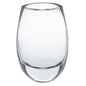 8" Clear Oval Crystal Glass Table Vase