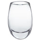 8" Clear Oval Crystal Glass Table Vase