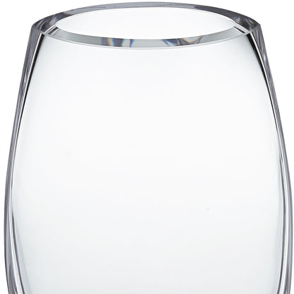 8" Clear Cylinder Crystal Glass Table Vase