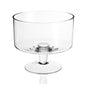 10" Clear Mouth Blown Crystal Round Trifle Bowl