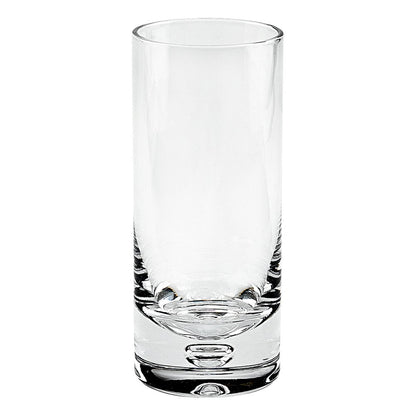 Set of Four Clear Mouth Blown Crystal Highball Glasses