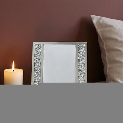 Multiple Sizes Silver Crystal Tabletop Picture Frame