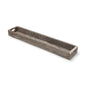 36" Brown Wood Cracker Tray With Handles