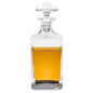 Clear Crystal Glass Squared Shape Stemless Decanter