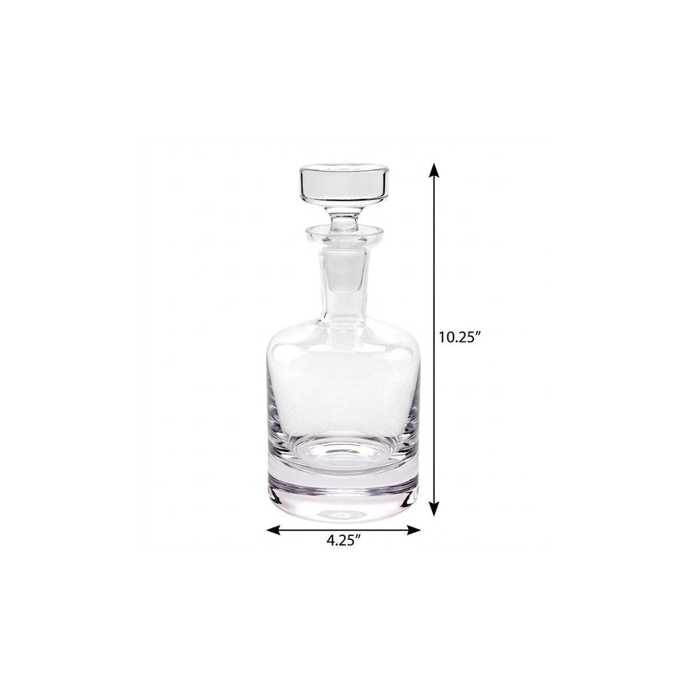Mouth Blown European Crystal Decanter 28 Oz