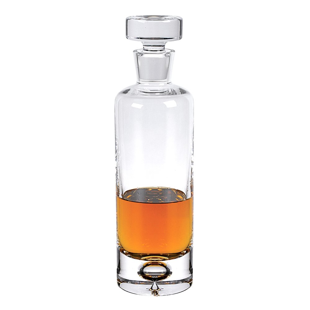 Clear Crystal Glass Round Bowl Stemless Decanter