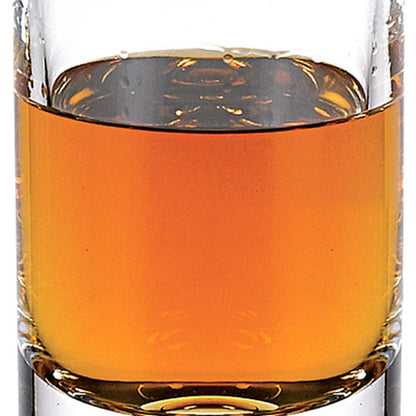 Mouth Blown European Crystal Round Decanter 28 Oz