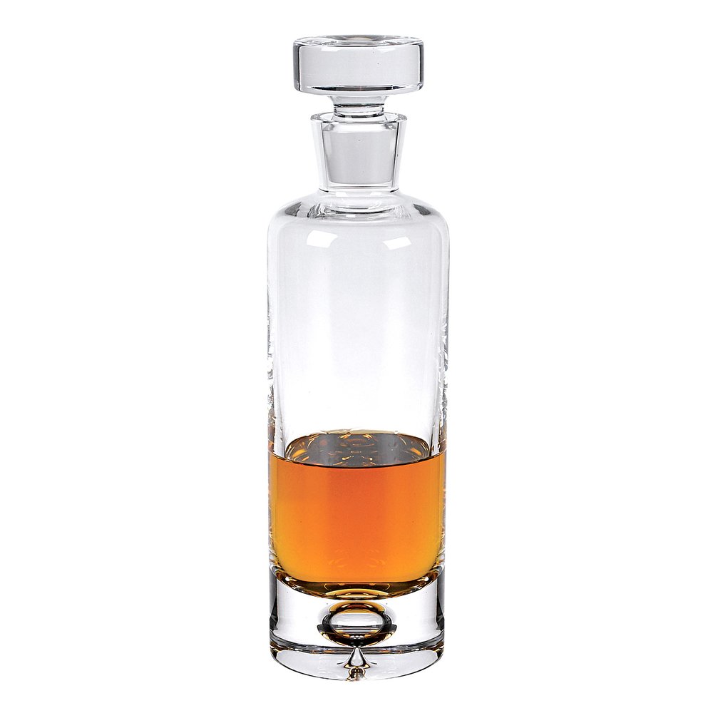 Clear Crystal Glass Round Bowl Stemless Decanter