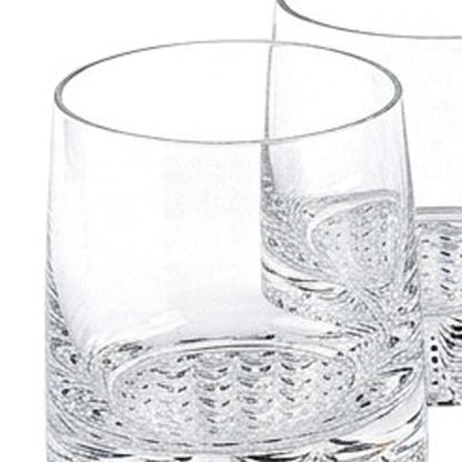 Set of Five Clear Crystal Straight Shape Stemless Decanter And Whiskey Glass