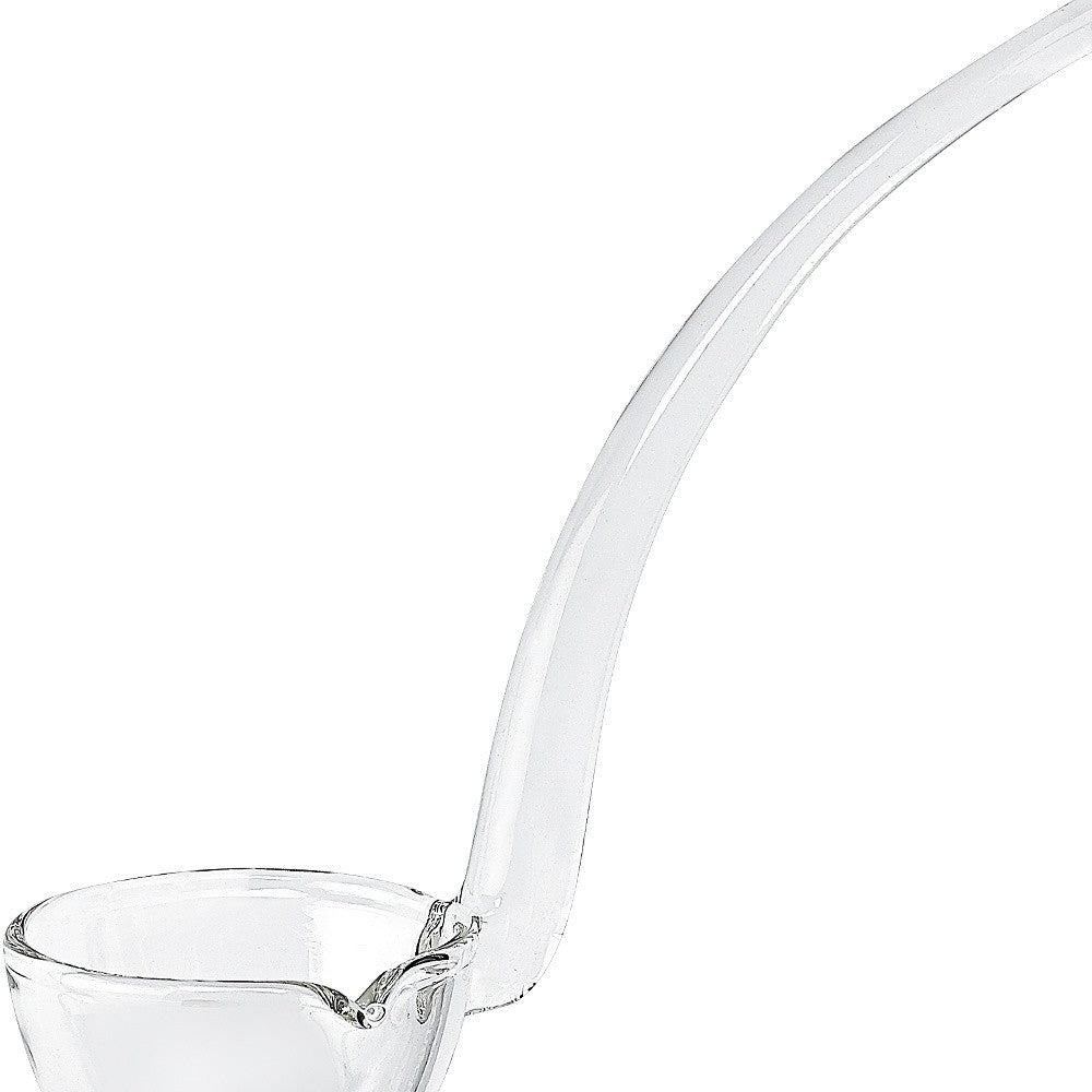 7" Mouth Blown Crystal Gravy Ladle