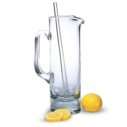 13" Clear Lead Free Crystal Martini Pitcher And Stirrer