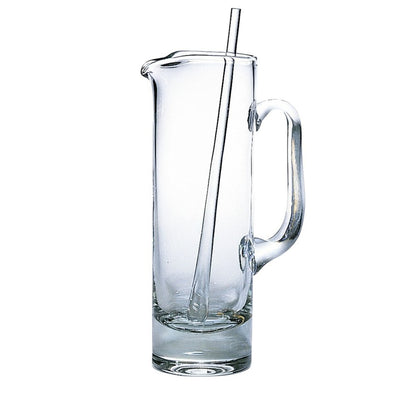 13" Clear Lead Free Crystal Martini Pitcher And Stirrer