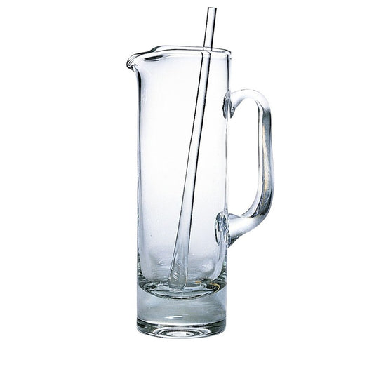 13" Clear Lead Free Crystal Martini Pitcher And Stirrer