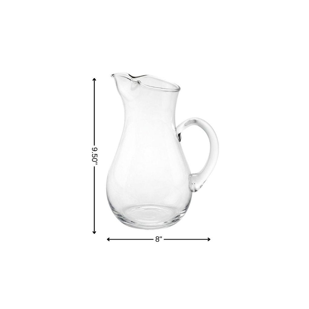 Mouth Blown Ice Tea  Martini Or Water Glass Pitcher  36 Oz