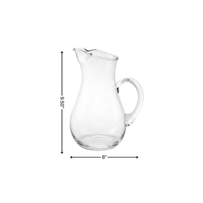 Mouth Blown Ice Tea  Martini Or Water Glass Pitcher  36 Oz
