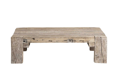 48" Natural Rectangular Distressed Coffee Table