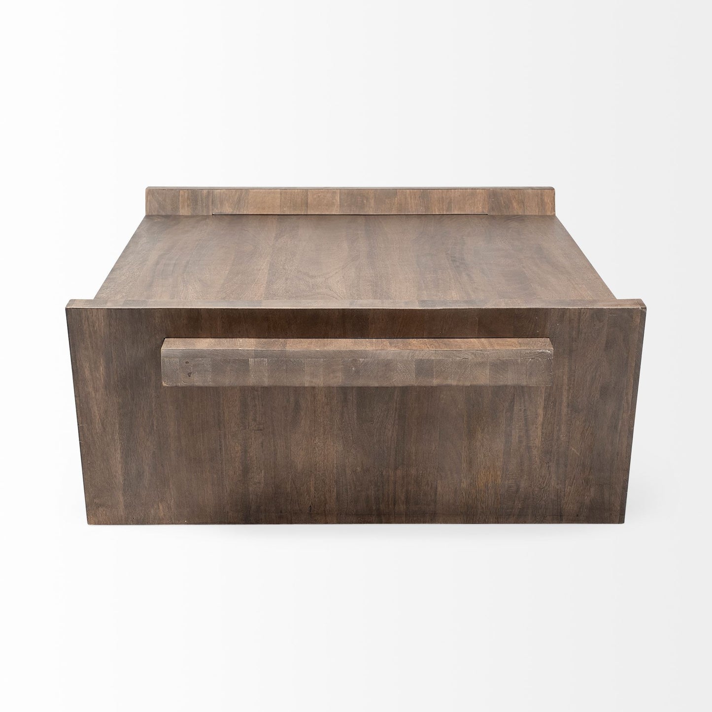 59" Brown Wood Coffee Table